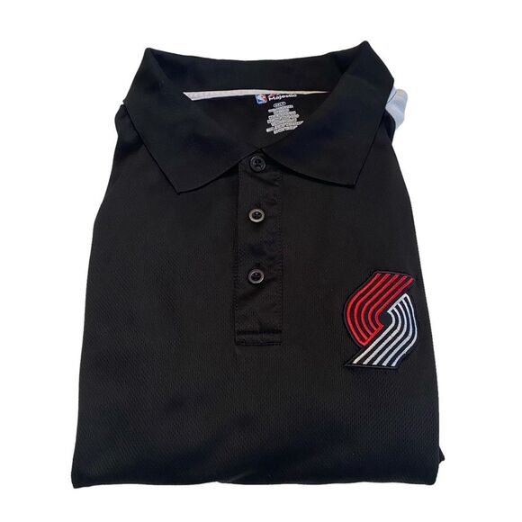Majestic Portland Trailblazers Polo Shirt Men’s Black White Red Big & Tall 4XLT - Picture 9 of 9